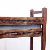 Solid wood and zinc planter