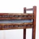 Solid wood and zinc planter