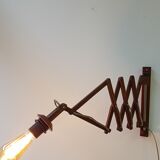 Accordion wall lamp luminaire