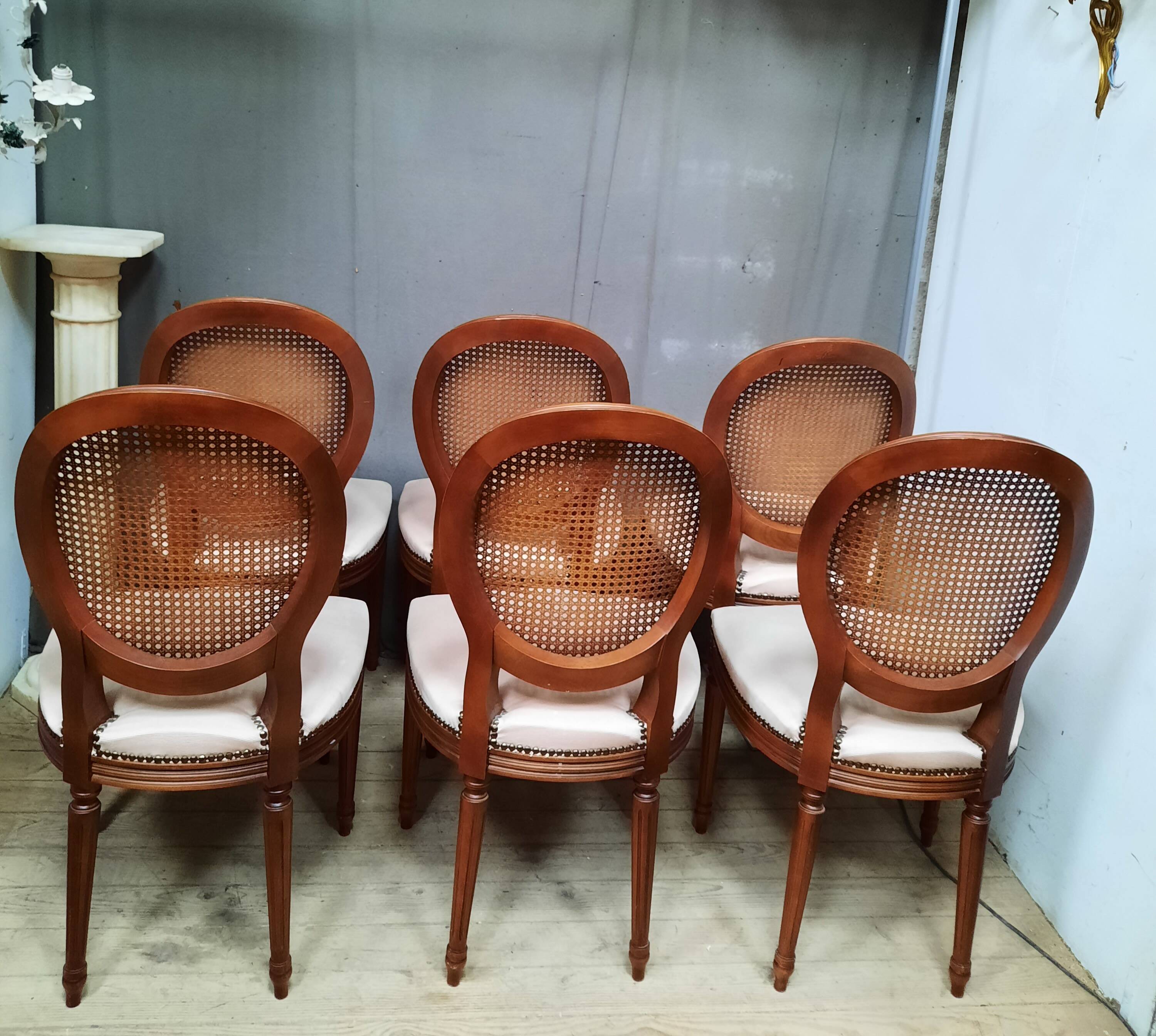 Set of 6 Louis XVI style chairs