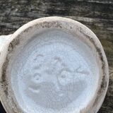 Rooster pitcher in cracked ceramic Art Deco style