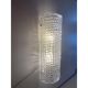 Ensemble de deux appliques murales en verre de Murano transparent "Crocodile"