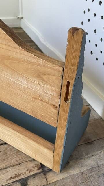 Vintage solid wood noah's ark shelf