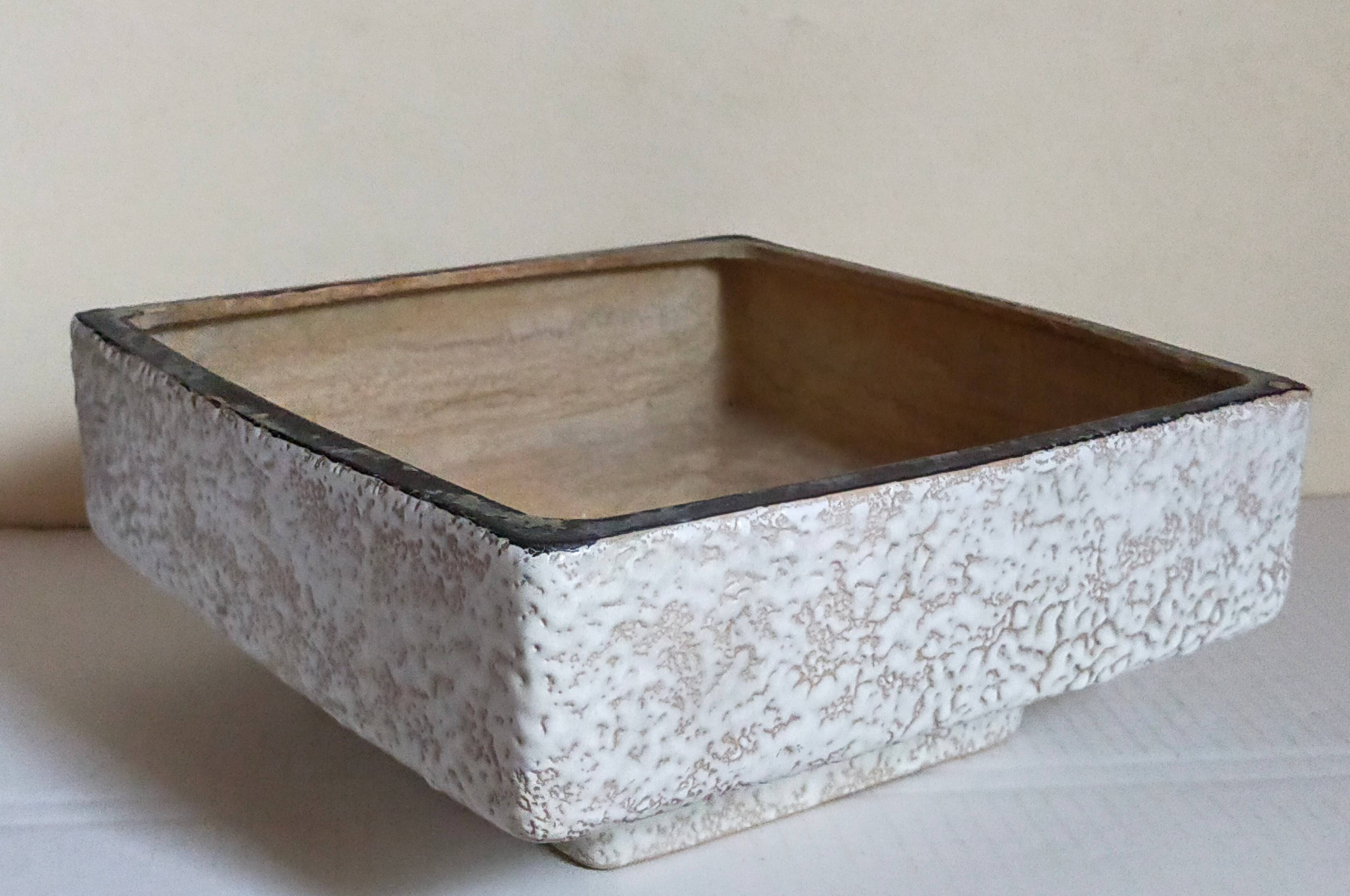 Vetter west-germany ceramic cactus or bonsai pot from the 1950s