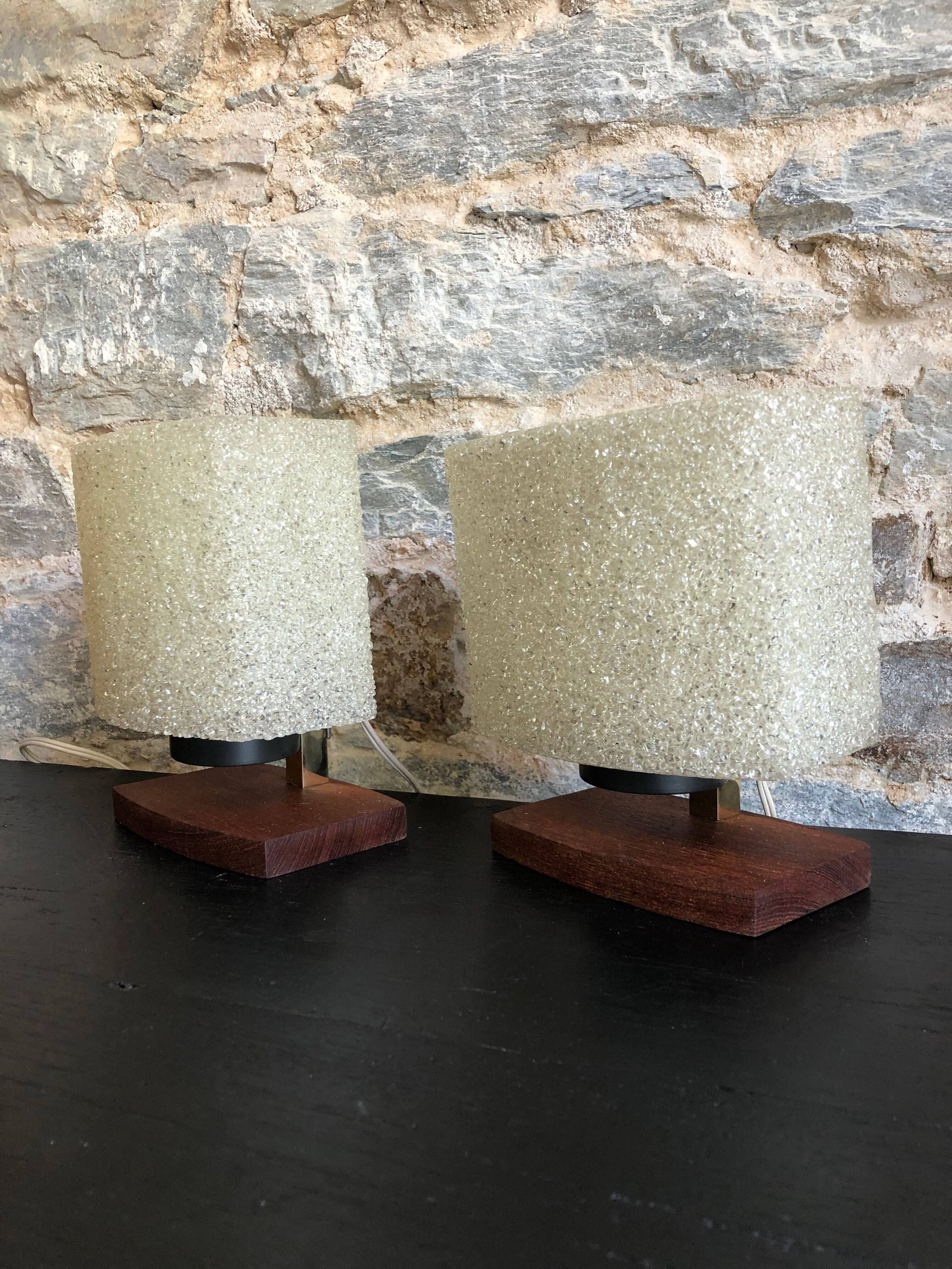 Pair of Scandinavian bedside lamps 1960