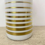 Vintage space age vase Bavaria arzberg Germany golden decor , 1970s