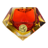 Cendrier en verre de Murano de Flavio Poli, années 60