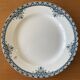 6 antique flat plates in Saint-Amand earthenware (Nord)