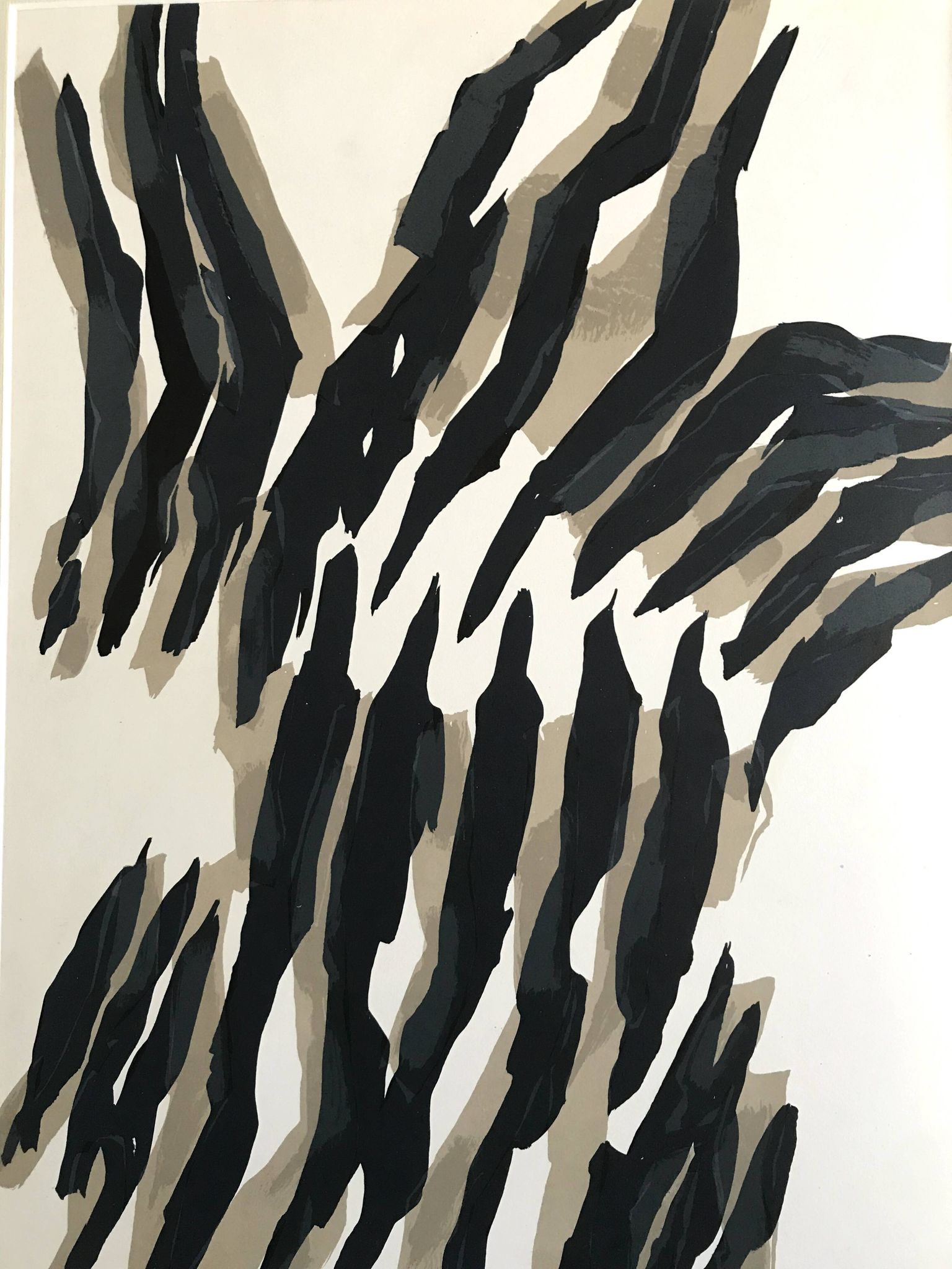 Raoul ubac, torses élémentaires, 1964. lithographie originale