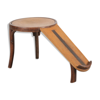 Rare shoe fitting stool manufactured by Thonet in Germany from the 1930s