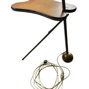 Lampadaire tripied vintage avec tablette