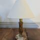 Lampe vintage en onyx et laiton