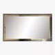 Vintage mirror in varnished metal and brass by BelgoChrome