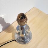 Chrome and crystal lamp base circa 1940