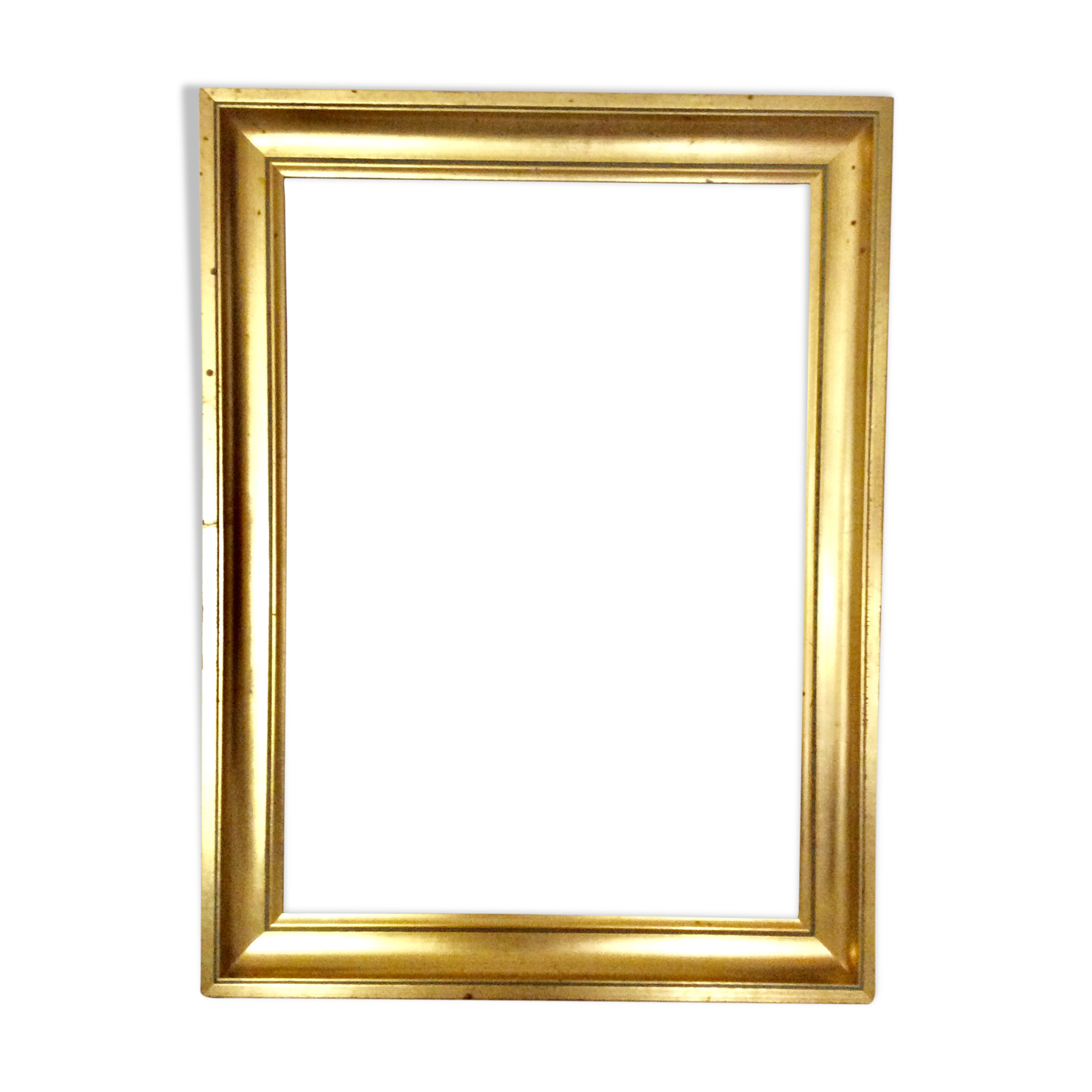 Gold-s length contemporary empty frame: 52x37 cm- total size: 60x45.5cm- Pr -3.5cm-