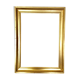 Gold-s length contemporary empty frame: 52x37 cm- total size: 60x45.5cm- Pr -3.5cm-