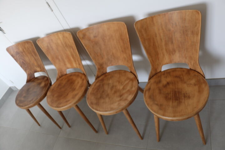 2 chairs baumann "dove" clear beech