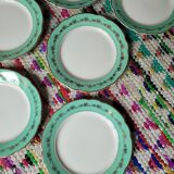 Set of 9 Manufrance flat plates