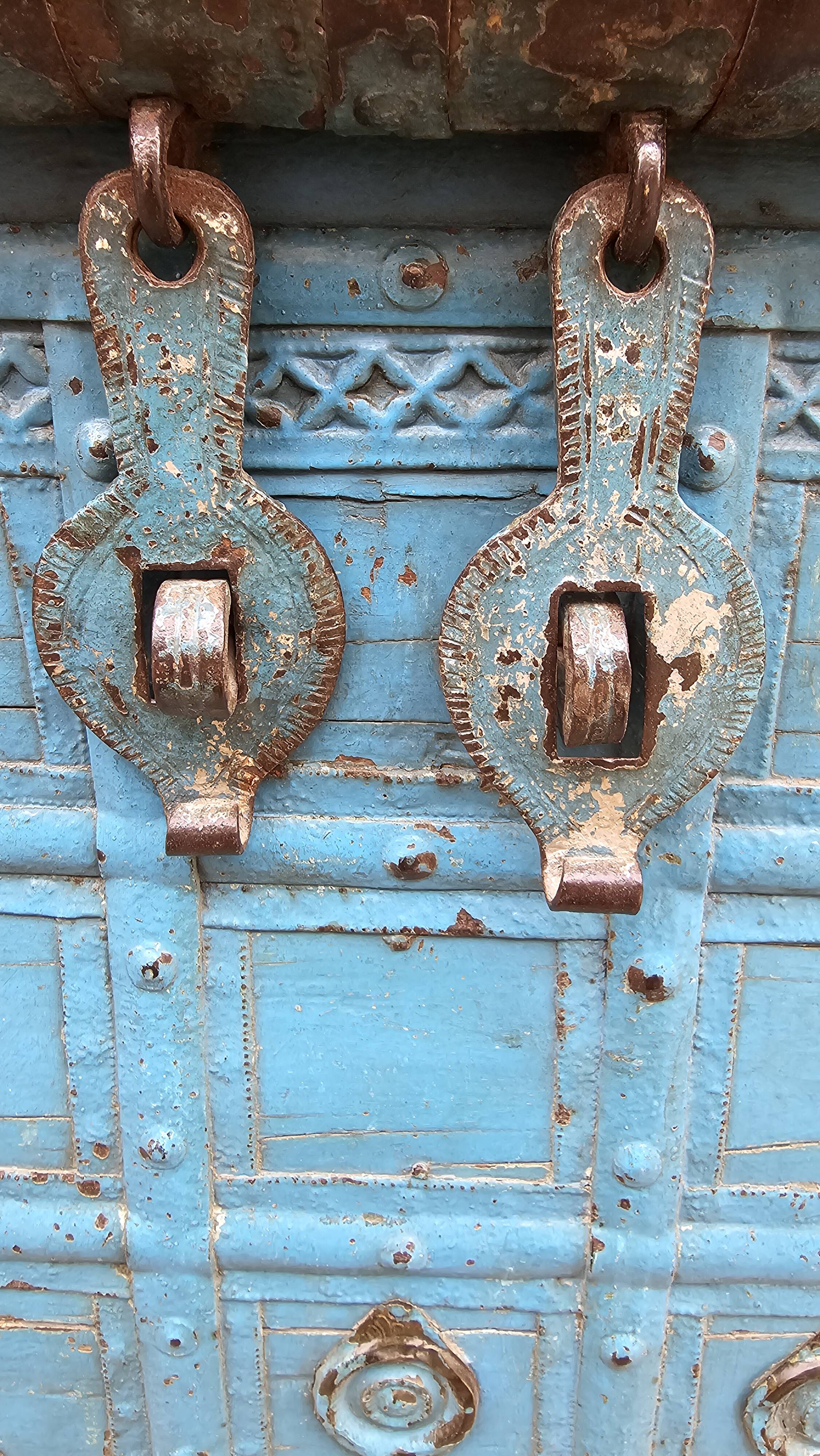 Antique Burmese teak dowry chest