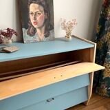 Restored vintage shoe cabinet