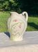 Vintage pink flower slip pitcher
