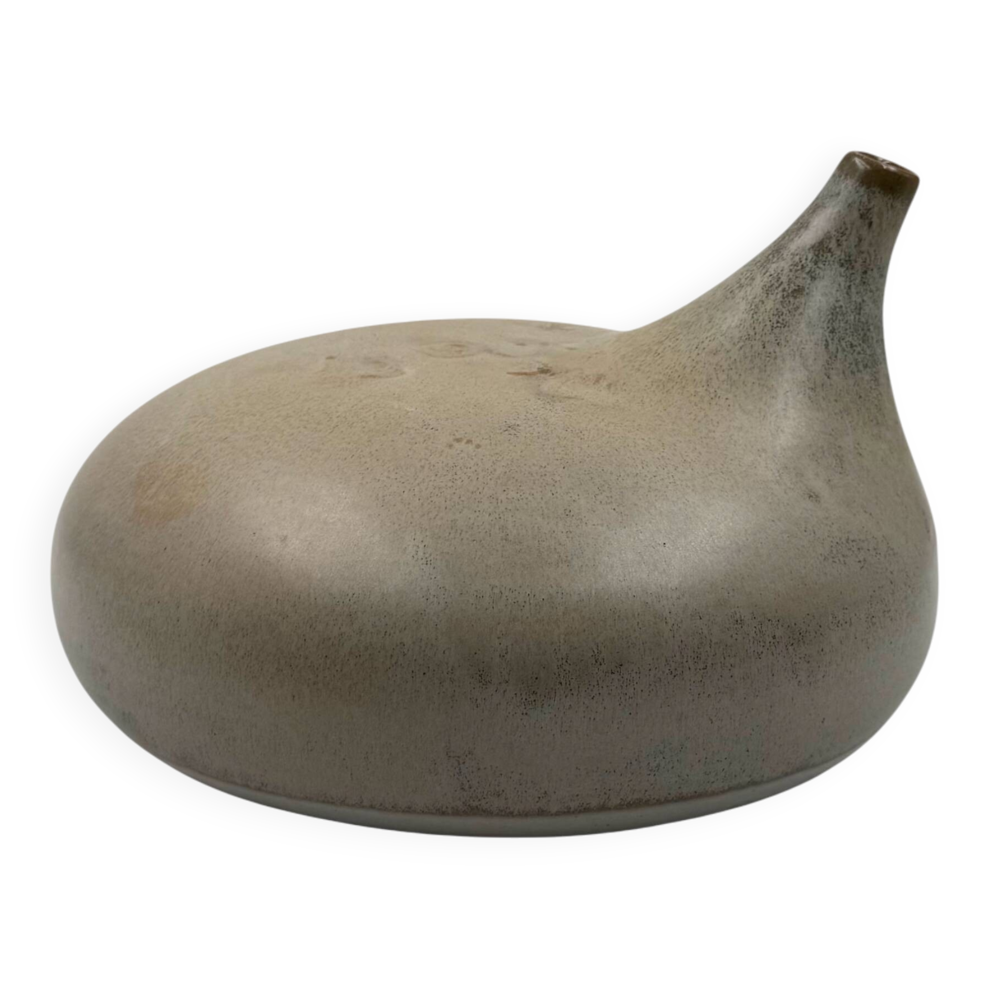 Mid-century organic modern gres vase, Franco Bucci Italy ca. 1970
