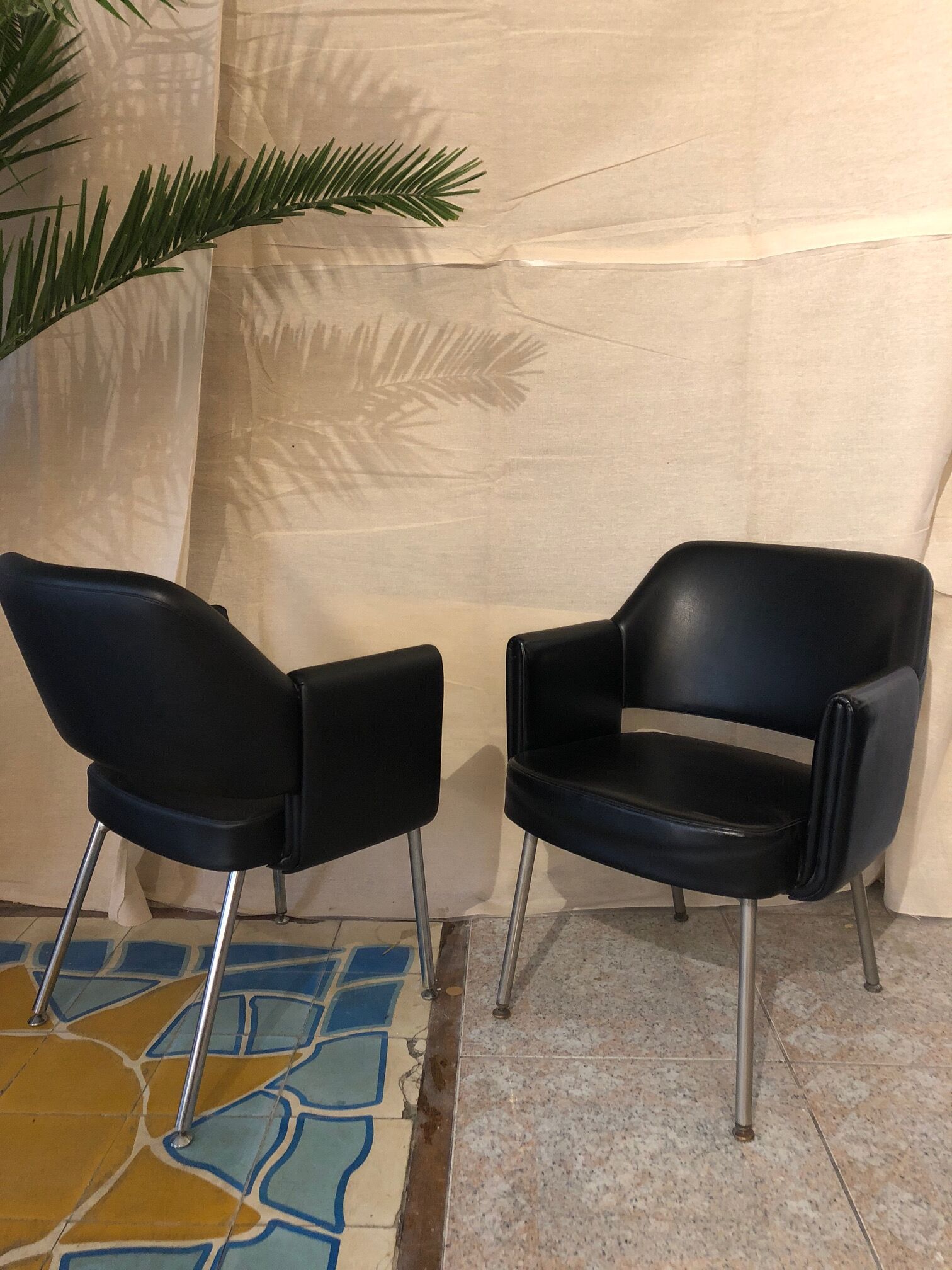 Pair of Deauville armchairs by Marc Simon for Airborne