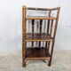 Small rattan and wood shelf