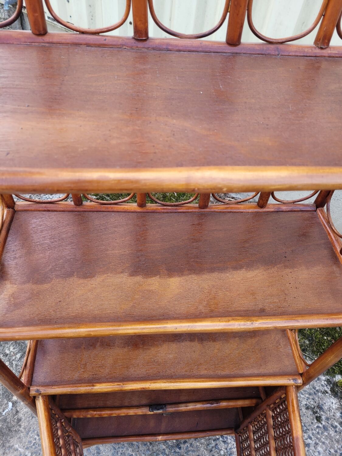 Vintage library shelf