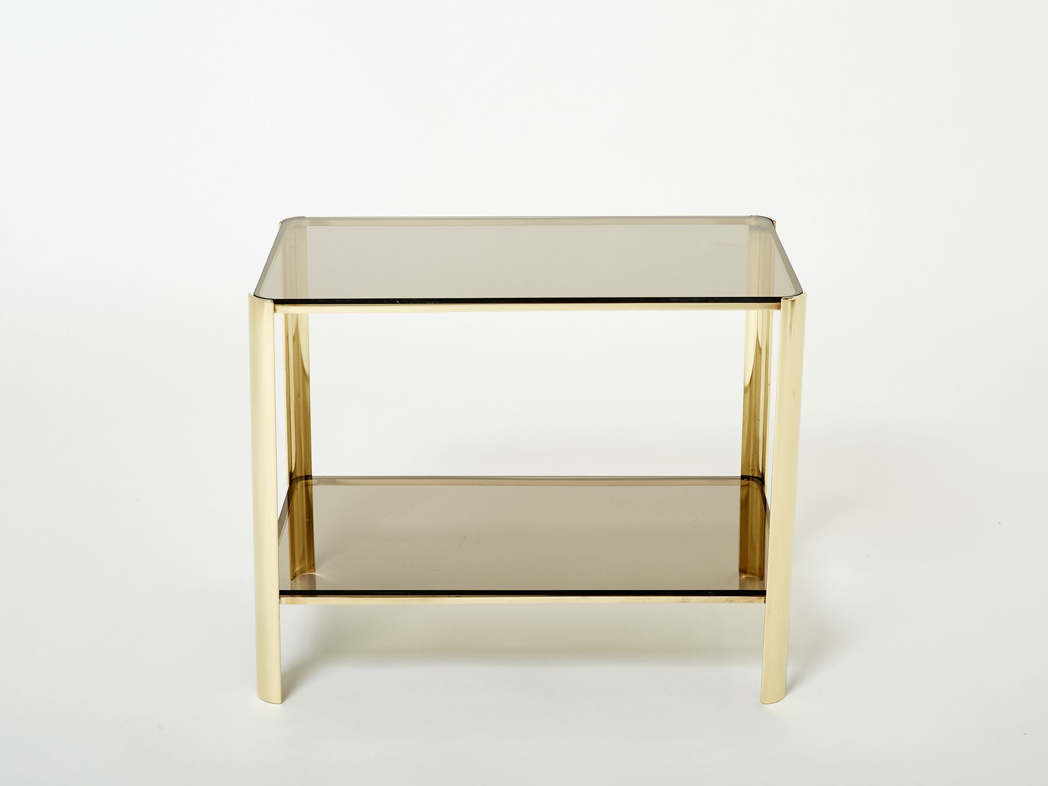 Bronze side table signed J.T. Lepelletier for Broncz circa 1960