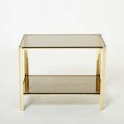Bronze side table signed J.T. Lepelletier for Broncz circa 1960