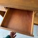 Antique teak craft shop furniture / counter / haberdashery display cabinet.