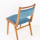Vintage light blue velvet chair, mid-century, Europe, 1960s.