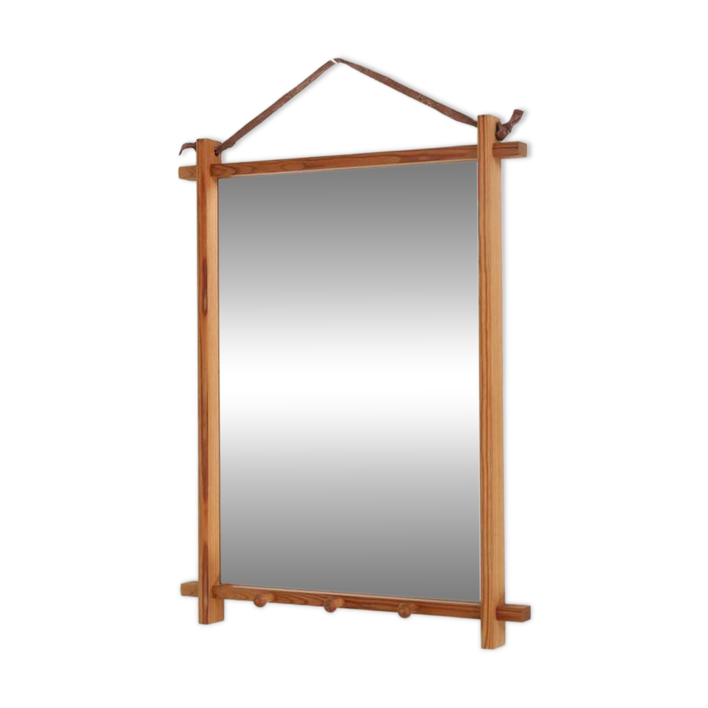 Miroir en pin, Danemark années 50-70