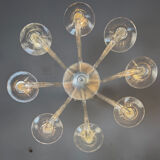 Colourless Venetian glass lustre from Murano circa 1930