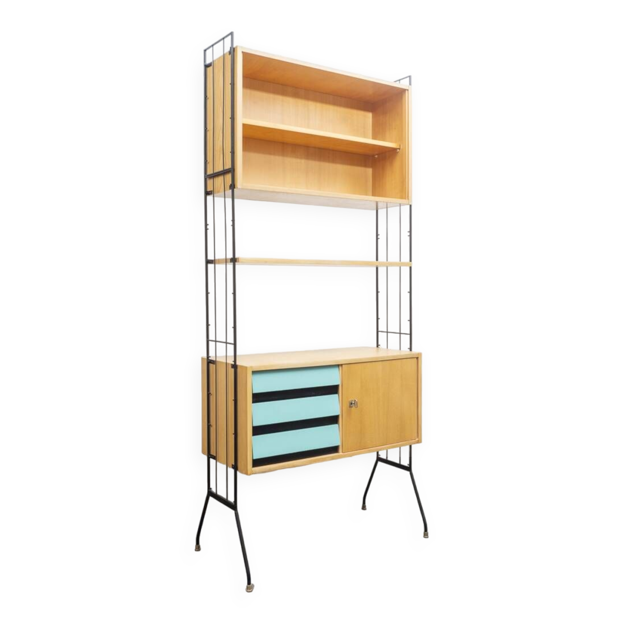 Etagère avec caisson de rangement, années 60