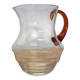 Vintage Design Water Carafe With Amber Glass, 1930/50s