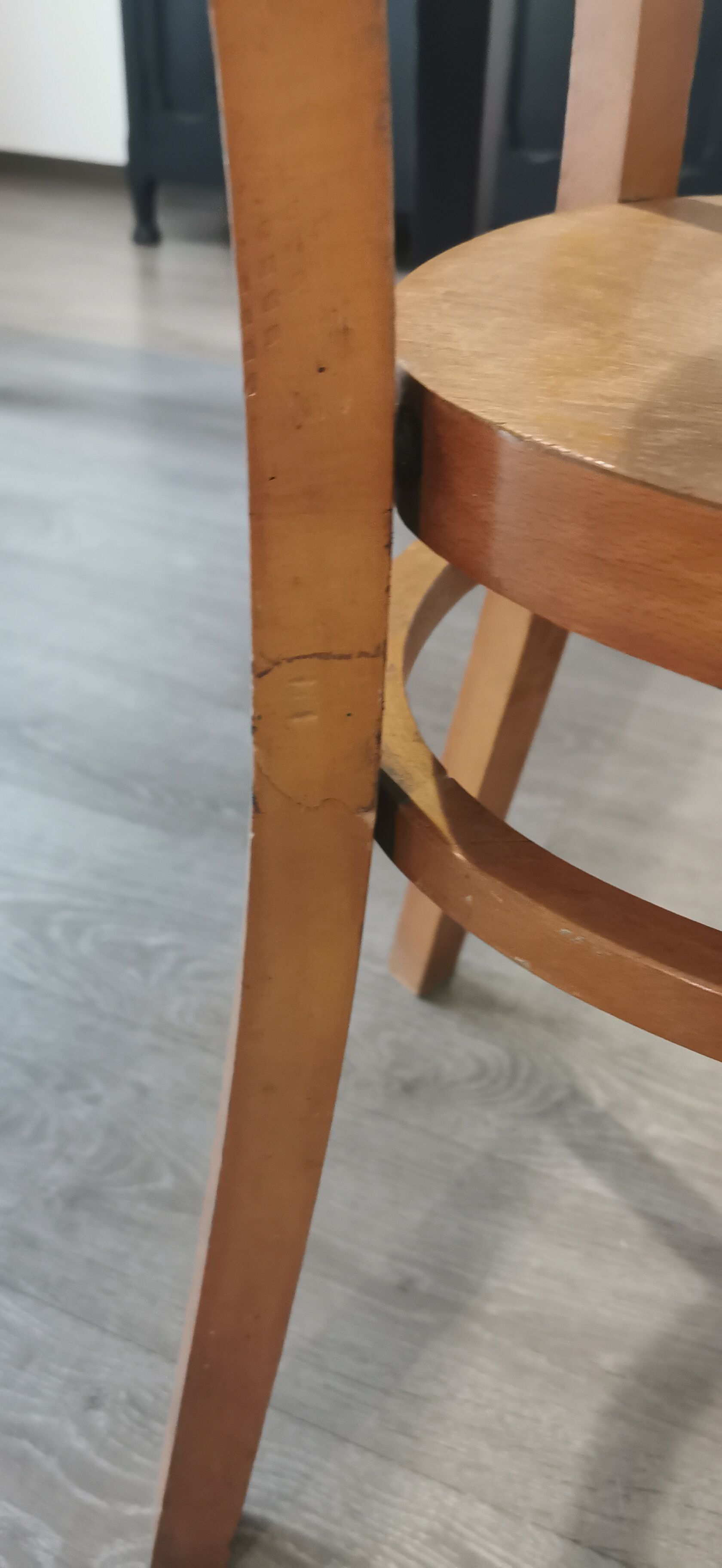 Set of 10 Thonet bistro chairs