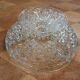 Plat apéritif vintage en verre moulé