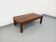 Vintage rectangular coffee table in elm and elm burl from the 1970s.