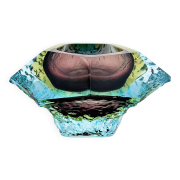 Alessandro Mandruzzato Murano Sommerso Ice Design Bowl