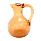 Crackled glass jar