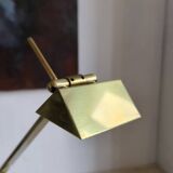Brass and plexiglass desk lamp from the 80s