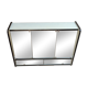 Glass toilet cabinet