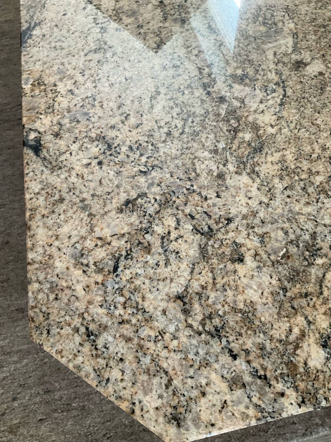 Large minimalist vintage granite coffee table