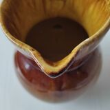 Glazed ceramic pitcher