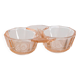 Salt and Pepper Set in pink glass, molded glass, vintage French, authentic