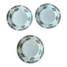 3 hbcm hippolyte boulenger dessert plates in creil and montereau mascot model
