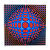 Lithographie de Victor Vasarely, édition limitée numérotée, années 1970