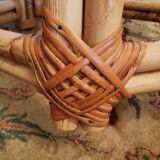 Ratin gueridon side table